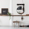 Wooakway Round Metal Decorative Wall Mirror Bathroom Mirror Wall Mount Accent Mirror Wall Decor for Bedroom Living Room - 3 of 4