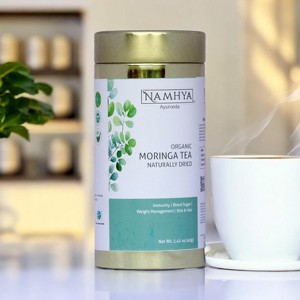 Namhya Organic Moringa Tea | 100% Pure | Weight Management | Skin and Hair Health | 20 Tea Bags - 1 of 2