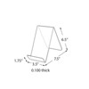 Azar Displays 3.5"W x 7.5"D x 6.5"H Easel Display. Front Lip: 1.75"H, 10-Pack - 4 of 4