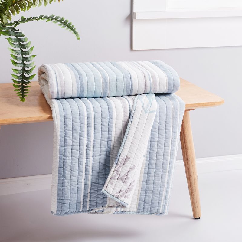 Ipanema Coastal Stripe Quilted Throw - Levtex Home, 2 of 5