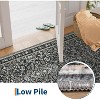 Acekool Boho Floral Washable Rug - Soft Low Pile Non-Slip Area Rug - 4 of 4