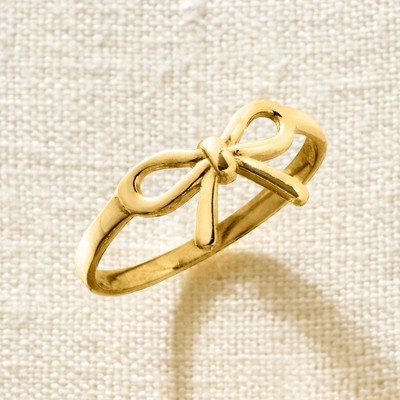 Ross-Simons 10kt Yellow Gold Bow Ring - image 4