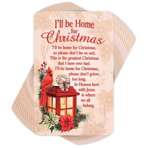 Dicksons Home for Christmas Heaven 4 Inch Paper Keepsake Bookmark Pocketcard Pack of 12 - 1 of 2