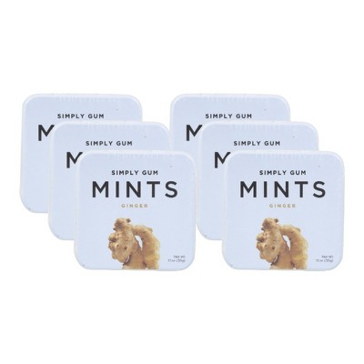 Simply Gum Ginger Mints - Case of 6/30 ct