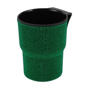 Unique Bargains Car Trash Can Rhinestones Hanging Air Vent Plastic Trash Bin 1 Pcs - 1 of 4