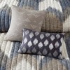 Gracie Mills Heise 3-Piece Ikat Chevron Cotton Quilt Set - 3 of 4