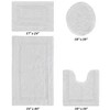 Lux Premium 100% Cotton Tufted Solid Reversible 4 Piece Bath Rug Set – Ultra-Soft, Water-Absorbent, Durable, Machine Washable Bathroom Rug - 2 of 4