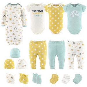 The Peanutshell Sunny Side Up 16-Piece Baby Clothes, Layette Gift Set, 0-3 Months - 1 of 4