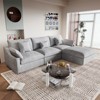 WJShome Cloud Couch Modular Sectional Sofa,119.29" L Shaped Couch,Convertible Wide Seater,3 Seater With 1 Ottoman,Covers Washable&Replaceable - 3 of 4
