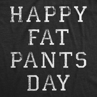 Мужские брюки Crazy Dog T-Shirts, Inc. Mens Funny T Shirts Happy Fat Pants Day Sarcastic Thanksgiving Graphic Novelty Tee for Men - Crazy Dog Men's T Shirt for Thanksgiving Black M — фото 2