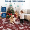 Washable Christmas Stain-Resistant Foldable Low Pile Floor Mats Xmas Printed Carpets Soft Non Shedding Rugs - 4 of 4