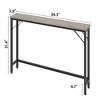 GustoWave Narrow Console Table, 39.4" Sofa Table, Behind Couch Table for Living Room, Industrial Hallway Table for Entryway, Grey - 2 of 4