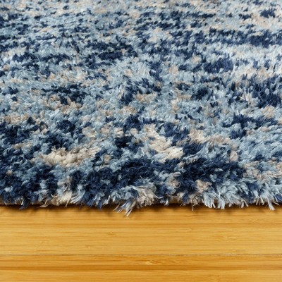 Holmby Blue 2.5' x 6' Synthetic Shag Runner Rug