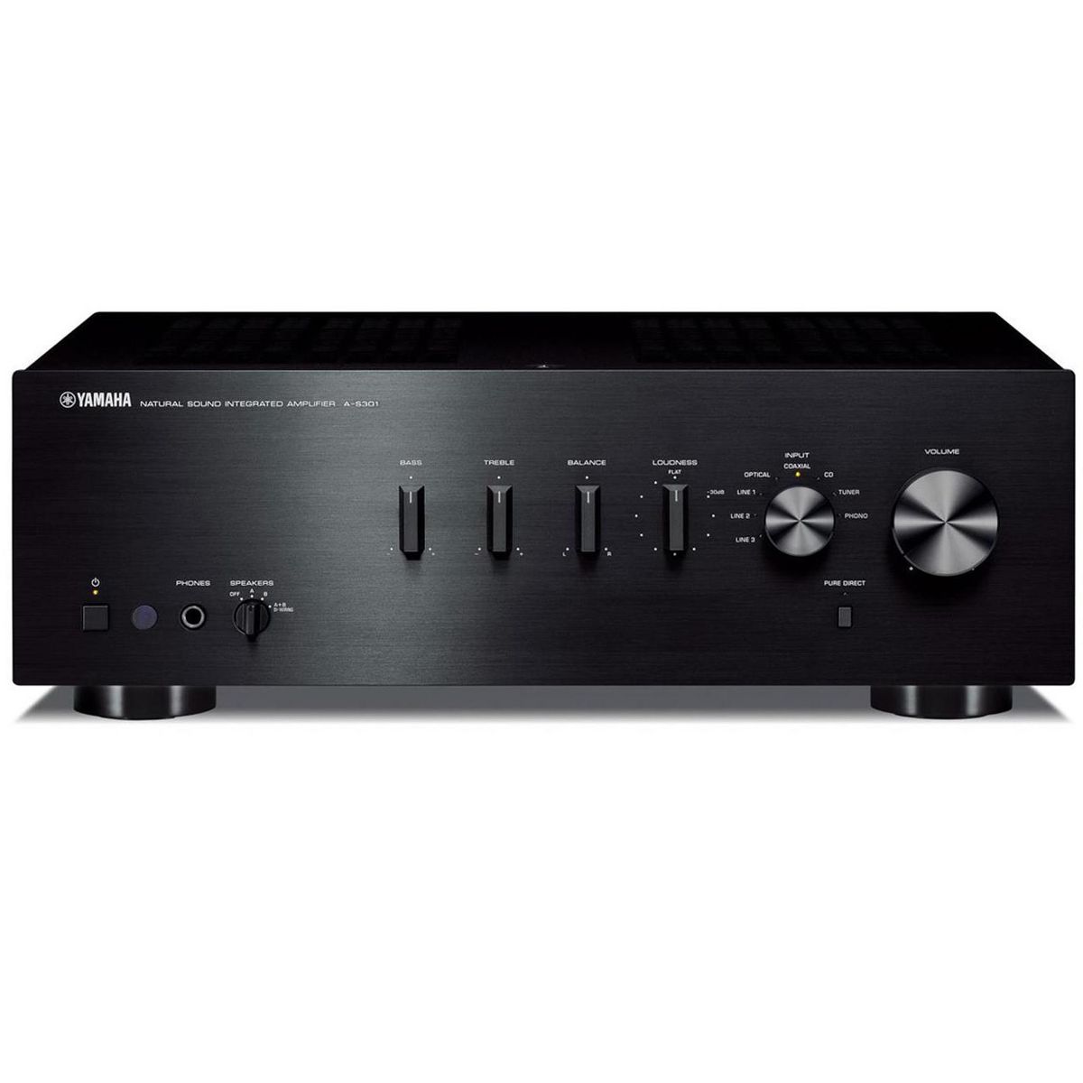 Yamaha A-S301 Integrated Amplifier (Black) - thumbnail 4