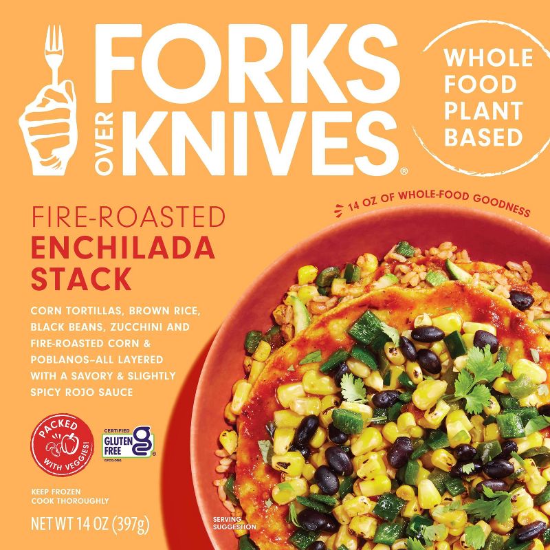 Forks Over Knives Frozen Gluten Free Fire Roasted Enchilada Stack - 14oz, 1 of 5