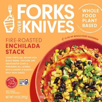 Forks Over Knives Frozen Gluten Free Fire Roasted Enchilada Stack - 14oz