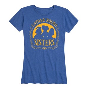 Women's - Hocus Pocus - Gather Round Sanderson Sisters Short Sleeve Graphic T-Shirt - 1 of 4