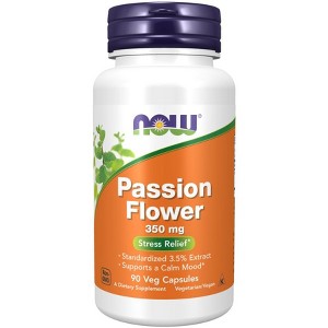 Passion Flower Extract by Now Foods  -  90 VegCap - 1 of 2