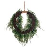 Vickerman Snow Cedar Hanging Wreath with Cone - 2 of 4