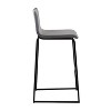 TOAOTBNBOB Upholstered Barstool with Fixed-Height, Contemporary Bar Stools Set of 2, Industrial Bar Chair for Kitchen Island - 3 of 4