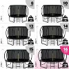 JoyBerri 16ft Outdoor Trampoline – ASTM Certified, Anti-Rust Frame with Enclosure Net, Ladder, Sprinkler & LED Lights - 4 of 4