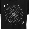 Women's - Instant Message - Celestial Flower Affirmation Short Sleeve Graphic T-Shirt - 2 of 4
