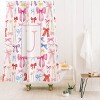 Deny Designs April Lane Art Bows Monogram Shower Curtain - 2 of 3