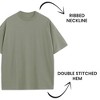 Blu Rock Men's Oversized Heavyweight Cotton Crew Neck Short Sleeve Tee Loose Fit Tops - 4 of 4