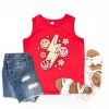 The Juniper Shop SmileyWorld Checkered Lightning Floral Youth Tank Top - 2 of 4