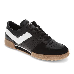 PONY Mens Linebacker Lux Genuine Leather and Suede Premium Lace Up Athletic Sneaker Shoe - 1 of 4