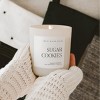 Sweet Water Decor Sugar Cookies 15oz Tan Matte Jar Soy Candle - 2 of 3