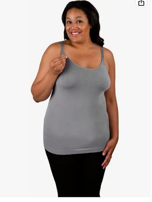 Womens Nursed Tank Tops Built In Bra Top For Breastfeeding