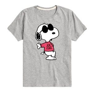 Boys' - Peanuts - Joe Cool Pattern Short Sleeve Graphic T-Shirt - 1 of 4