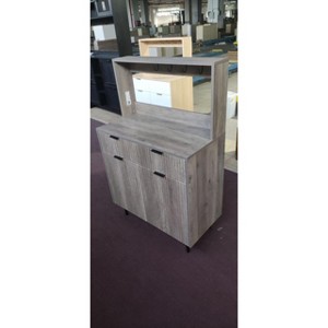 Fluted Sideboard Buffet Cabinet with Storage, Modern Coffee Bar Cabinet with Adjustable Shelves & 2 Drawers, Buffet Console Table for Kitchen Dining - 1 of 1