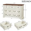 Lyngins Farmhouse Chest of Drawers,7 Drawers Dresser with Roman Column-style Handle,Storage Furniture for Bedroom,Living Room - 3 of 4