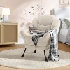 Lazy Chair Modern Soft Comfortable Reading Lounge Accent Sofa Chair with Armrest Side Pocket and Ergonomic Design for Living Room Bedroom - 3 of 4