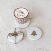 Storied Home Round Marble Coasters with Brass Tree Inlay, White, Set of 4 - 3 of 3