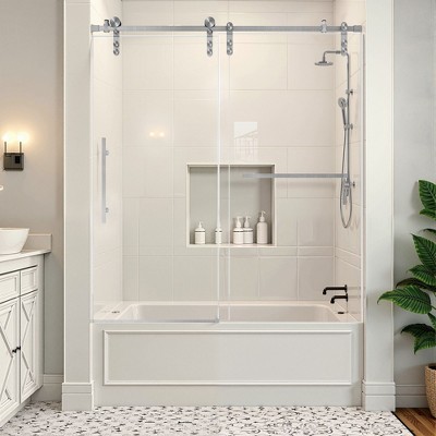 NicBex Single Sliding Shower Door for Bathroom