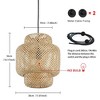 1-Light Wood Pendant Light With Adjustable Hanging Length - 4 of 4