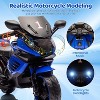 Kids 6V Ride On Motorcycle, Battery Powered Ride On Toys with Treaded Tires, Working Headlight, Horn, Music, Training Wheels - 4 of 4