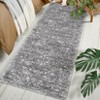 Washable Indoor Vintage Floral Print Area Rugs, Soft Non Slip Low Pile Floor Carpet for Home Office - 2 of 4