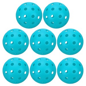 Unique Bargains 40 Holes Durable Precision Good Balance Application Pickleball Balls 8 Pcs - 1 of 4