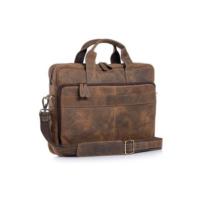 Evo Bytes Genuine Buffalo Leather Laptop Bag