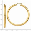 Black Bow Jewelry 4mm x 55mm 14k Yellow Gold Classic Round Hoop Earrings - 4 of 4