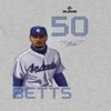 MLBPA Men's Betts Pw Licensed Los Angeles Dodgers  Baseball Mookie Betts Short Sleeve Graphic Cotton T-Shirt - Sport Grey M - 2 of 4