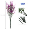 Unique Bargains Artificial Plastic Lavender Flowers Shrubs for Indoor Outdoor - 2 of 4