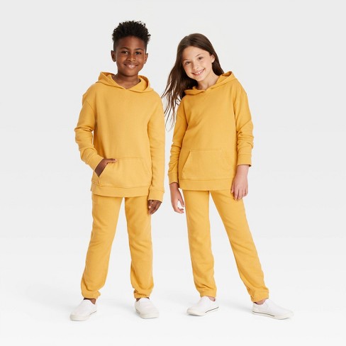 Kids' Hoodie Sweatshirt - Cat & Jack™ Medium Mustard Xxl Plus : Target