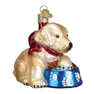 Old World Christmas Blown Glass Ornament for Christmas Tree, Labrador Pup