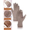 Zuppad 3 Pairs Womens Gloves Winter Touchscreen Texting Phone Windproof Gloves Warm Fleece Lined Cold Weather - 4 of 4
