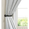 Lumi Home Furnishings 4pk 5/8" Window Curtain Holdbacks - Oil Rubbed Bronze/Black - 2 of 3
